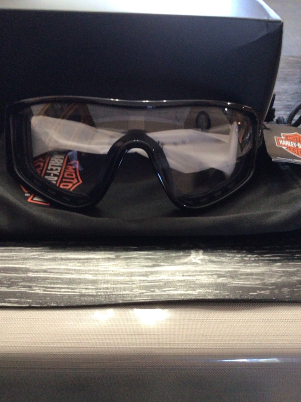 Harley-Davidson Black Smoke Lens Riding Goggles
